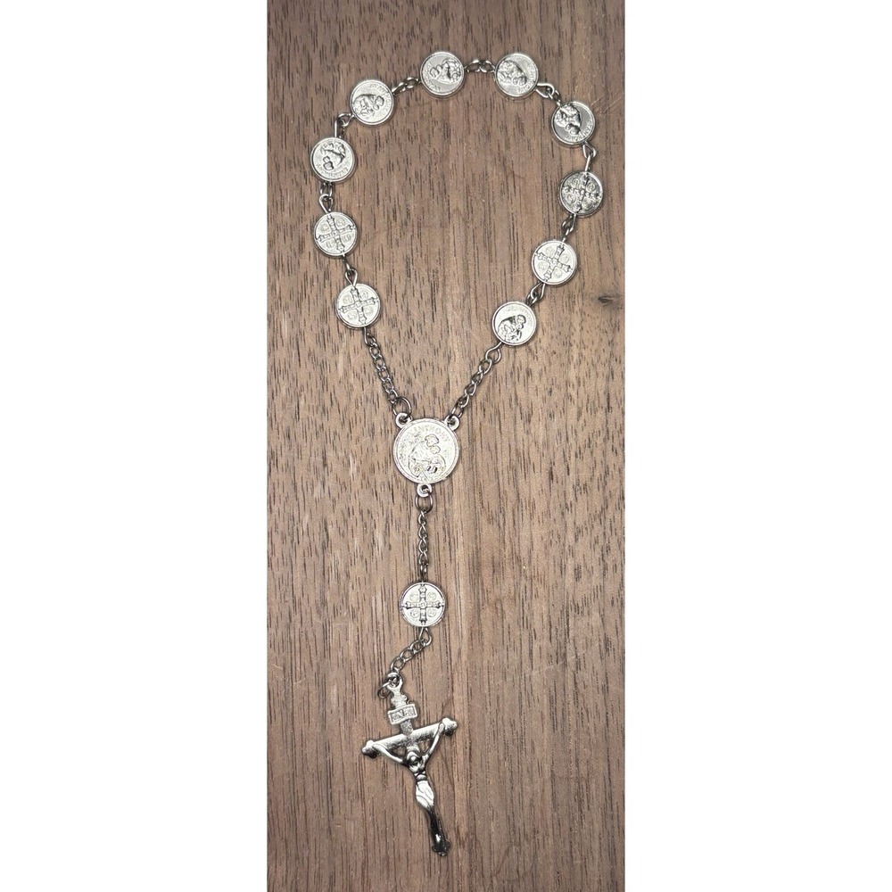 Vintage Religious Rosary Chaplet Pray For Us Saint Anthony Miracles Protection